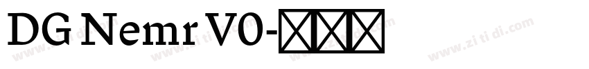 DG Nemr V0字体转换